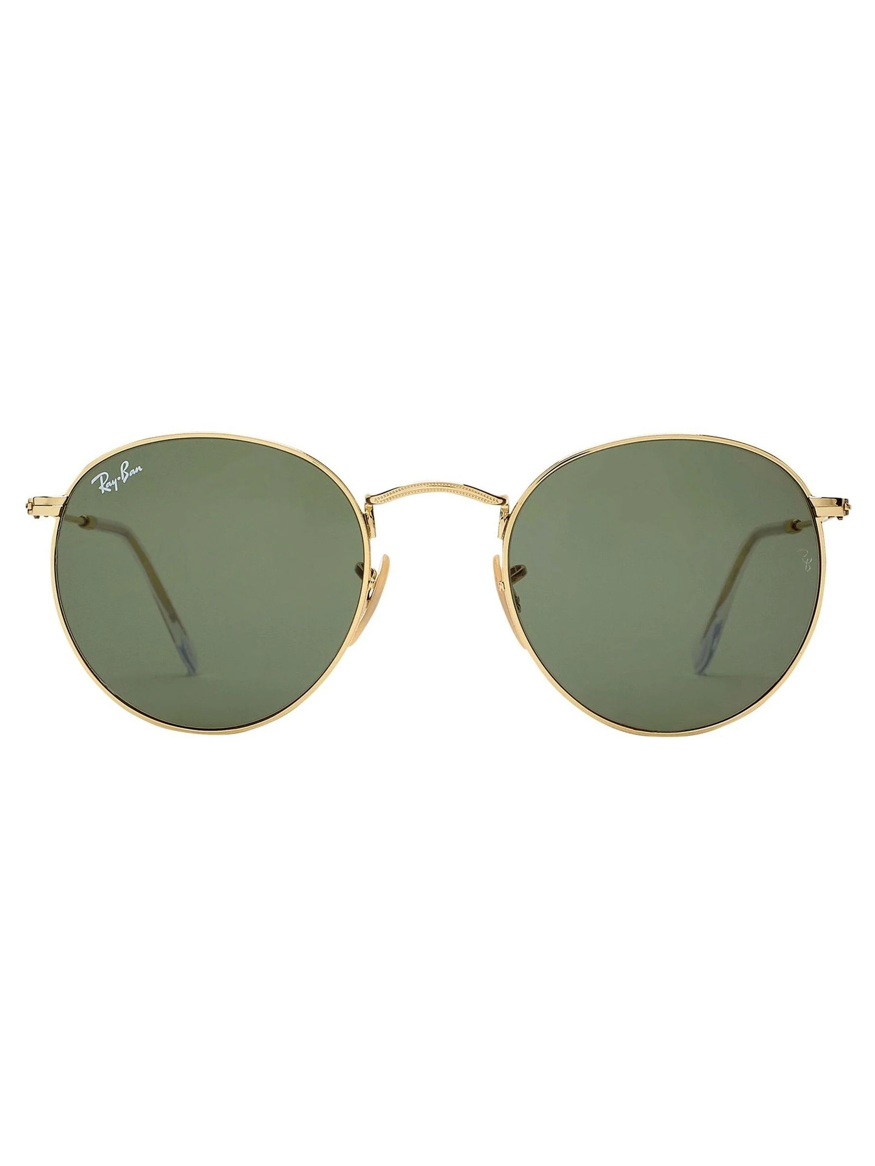 Goudkleurig met groene glazen - Ray-Ban® - Ronde metalen zonnebril