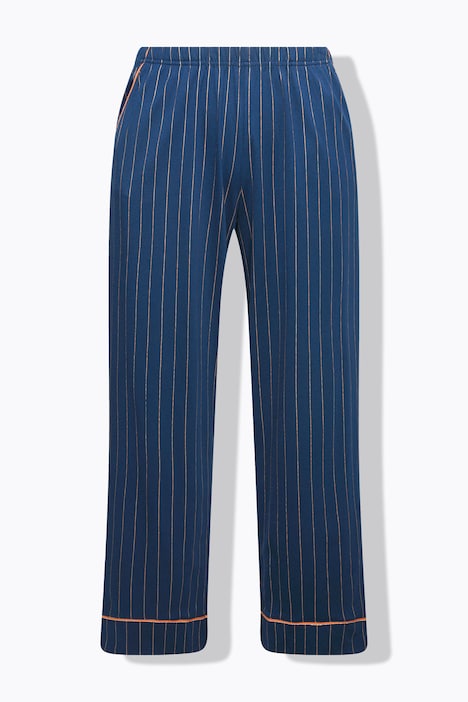 Pyjama, Streifen, Glitzer-Piping, Reverskragen, Langarm