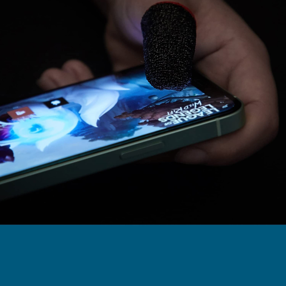 (30er Set) Anti-Schweiss Gaming Finger Sleeve Fingerhut Atmungsaktiv mit Silberfasern für Mobile Gaming