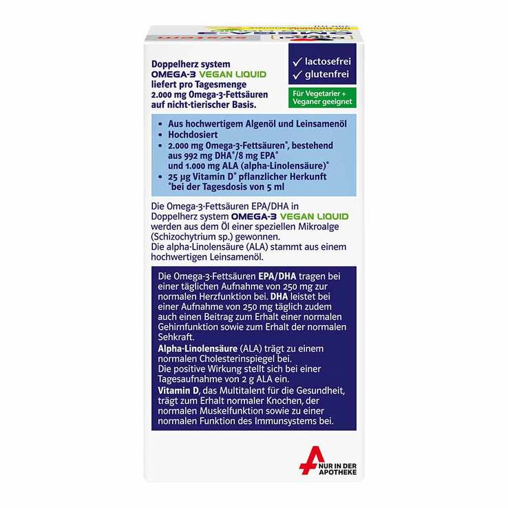 Doppelherz Omega-3 vegan Liquid 2000 system, 100 ml