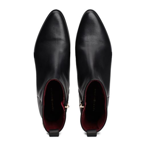 Tommy Hilfiger Low Cowboy Støvler, Black, 40