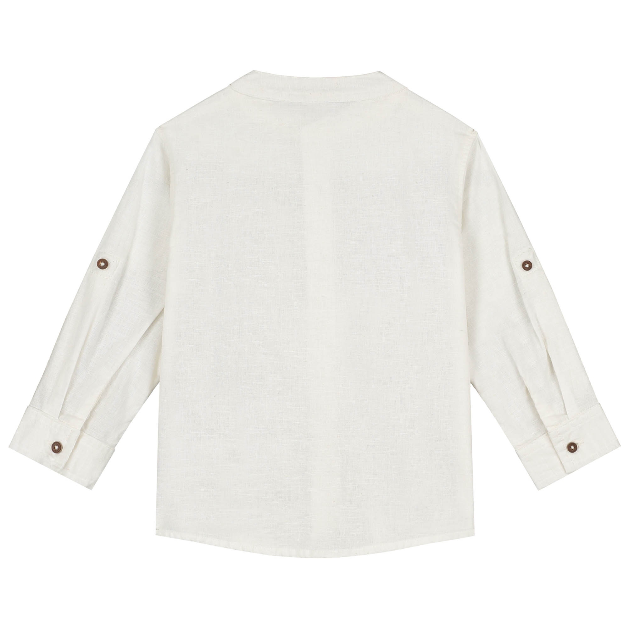 Prénatal baby blouse lange mouwen effen wit