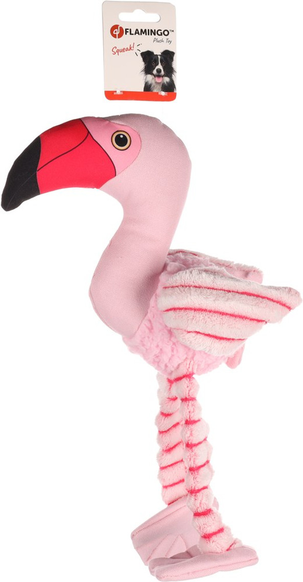 Flamingo f-522350 - Jouet Peluche Flamant pour Chiens Amusant