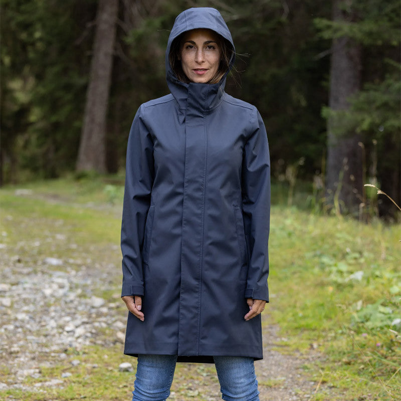 Frauen Regenmantel Giselle dark navy