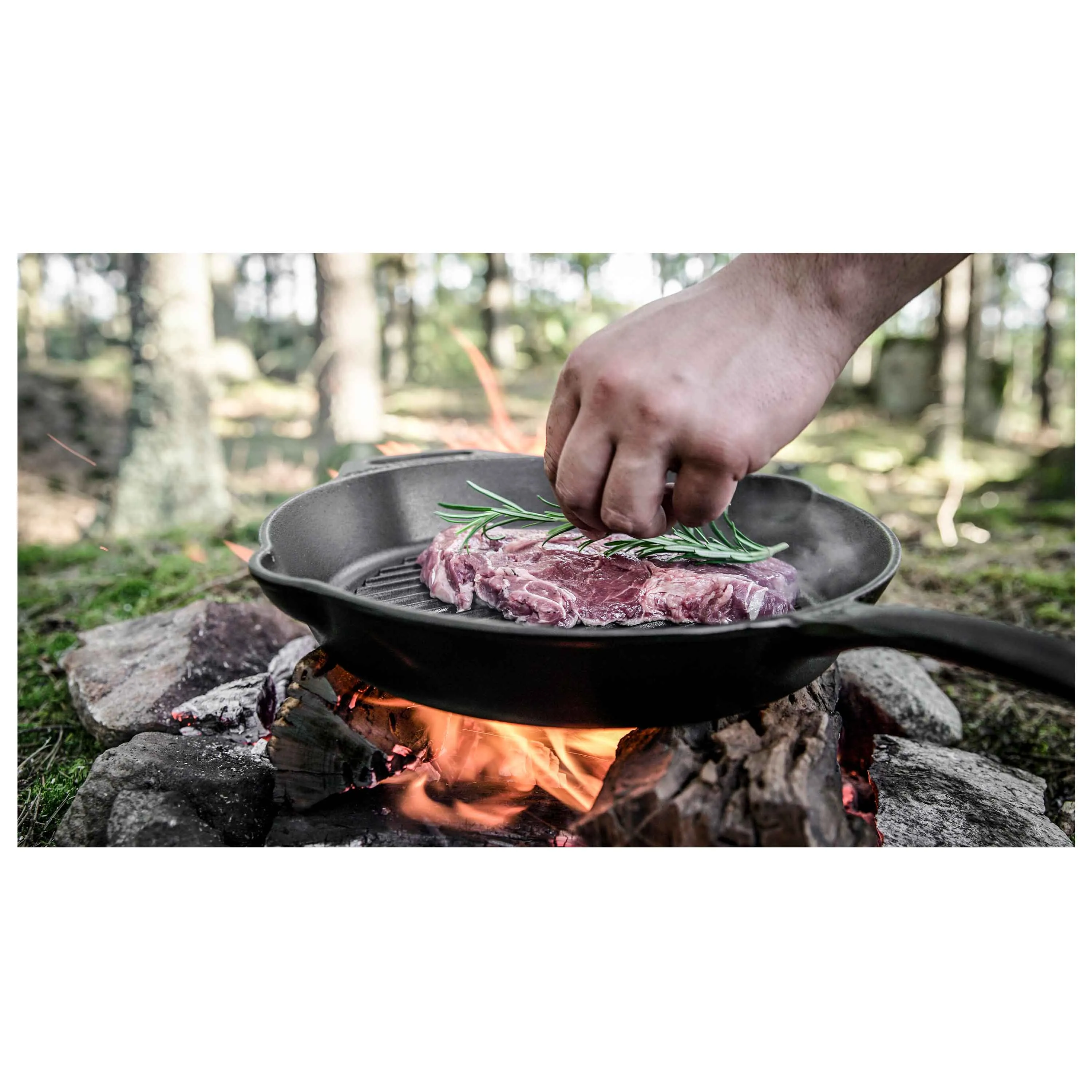 Petromax -  Petromax Grill- und Feuerpfane gp35 mit Stiel schwarz