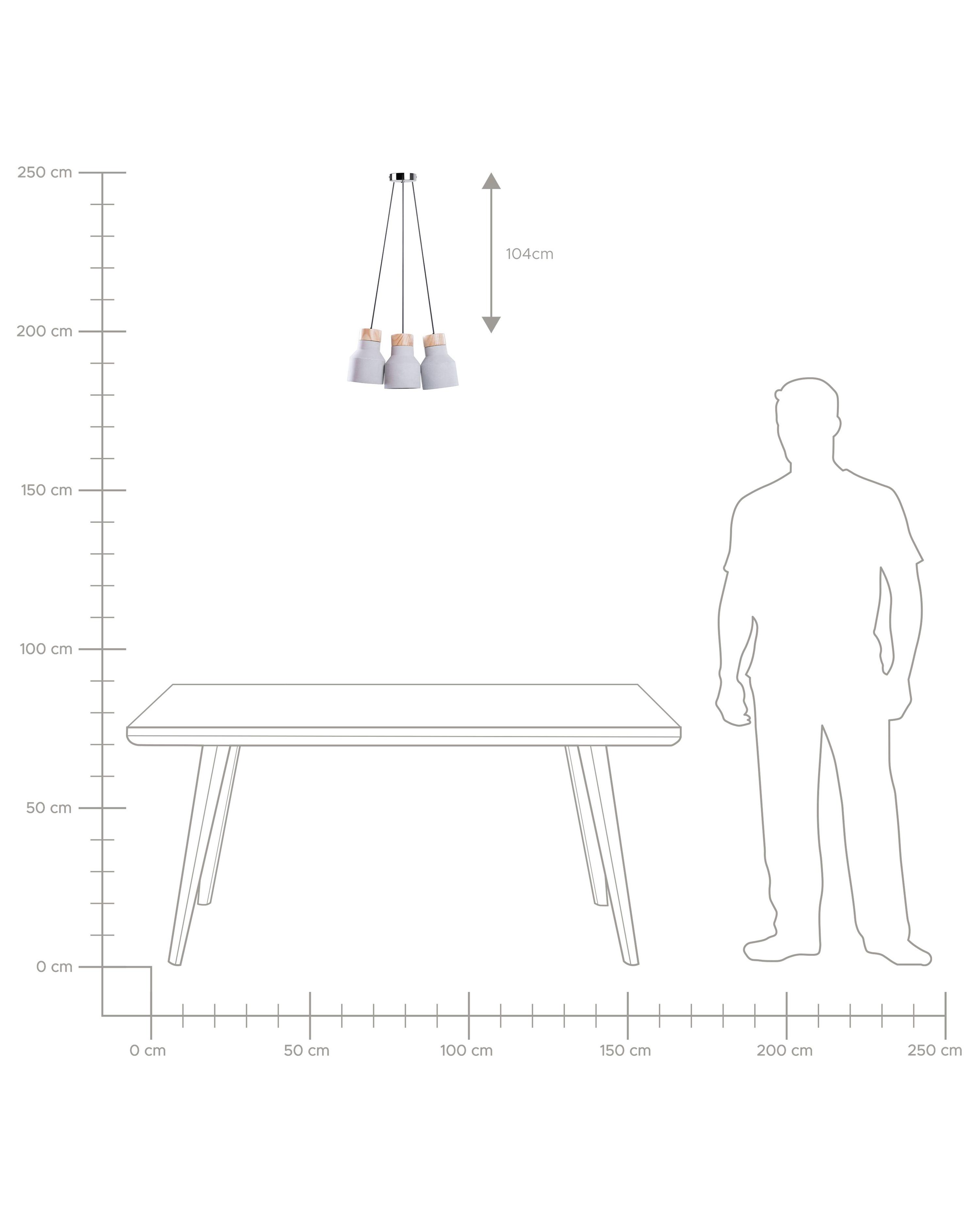 Hanglamp BAHT Beton Grijs