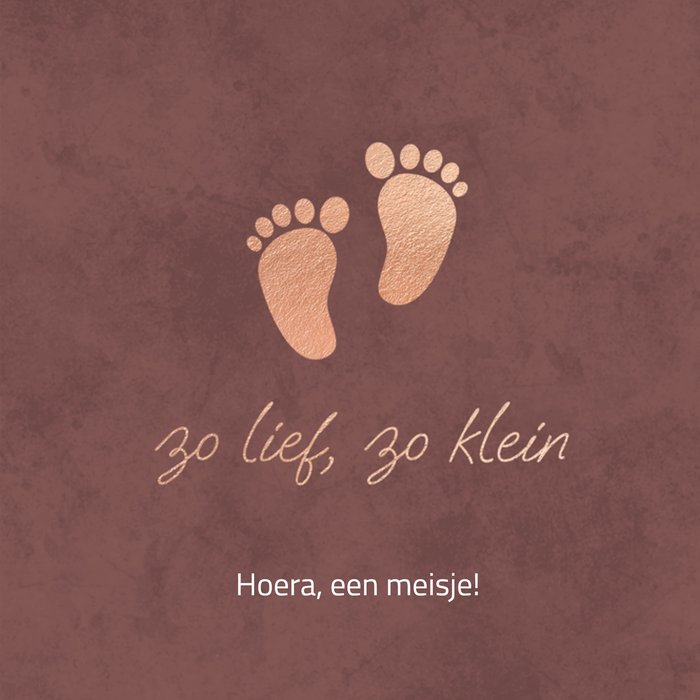 Luckz | Geboortekaart | Zo lief, zo klein