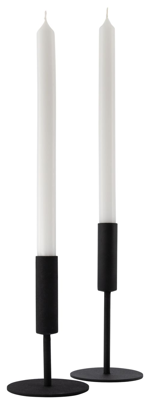 12 longues bougies dintérieur Ø2.2x29 blanc