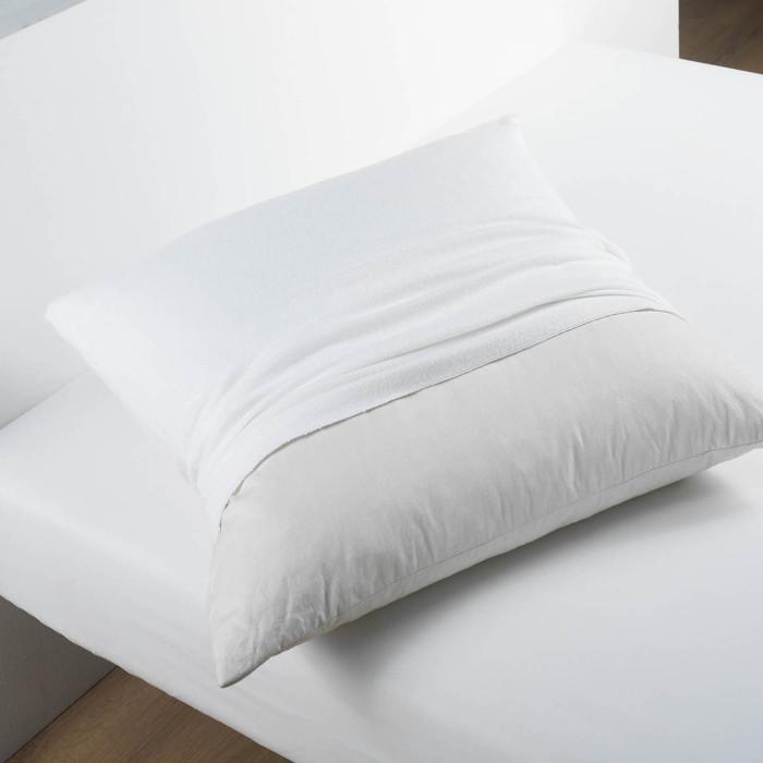 PROTEGE OREILLER 50X70CM MOLLETON BLANC
