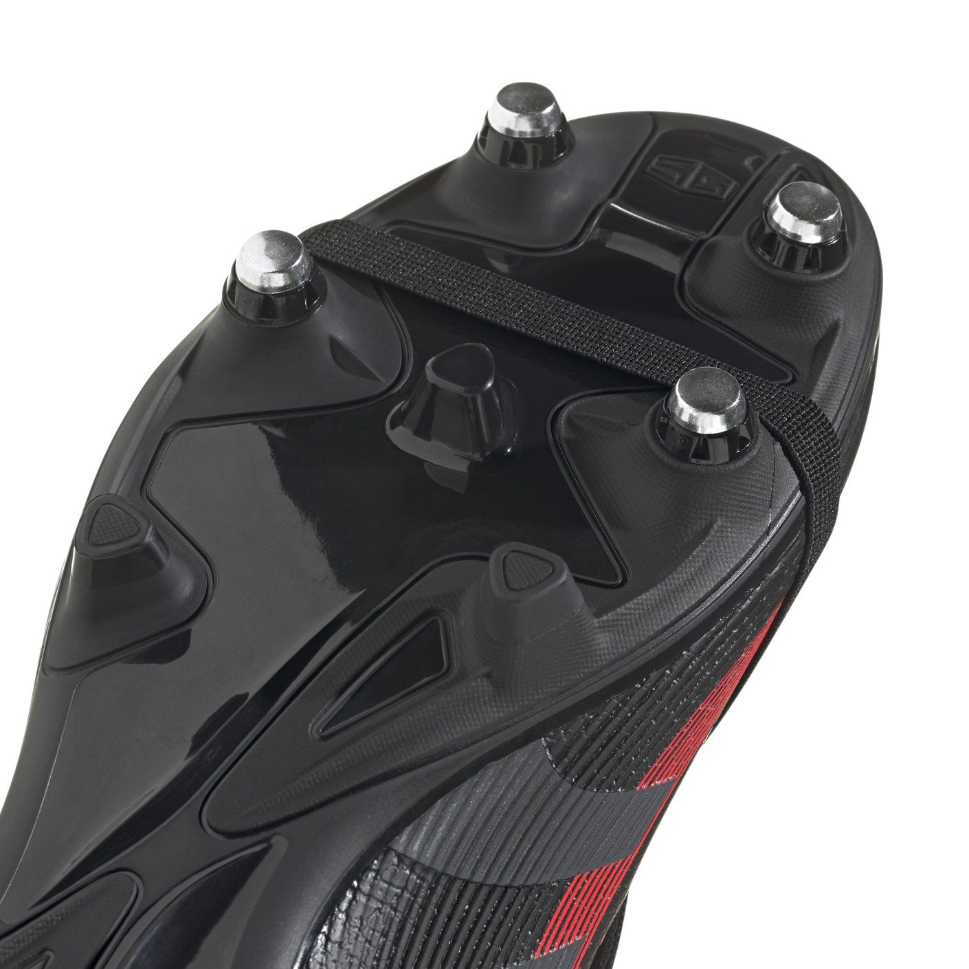 Adidas Predator League FT IJzeren-Nop Voetbalschoenen (SG) Zwart Grijs Rood