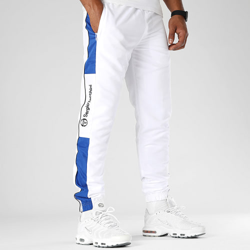 Pantalon Jogging Abita 39145 Blanc Bleu Roi