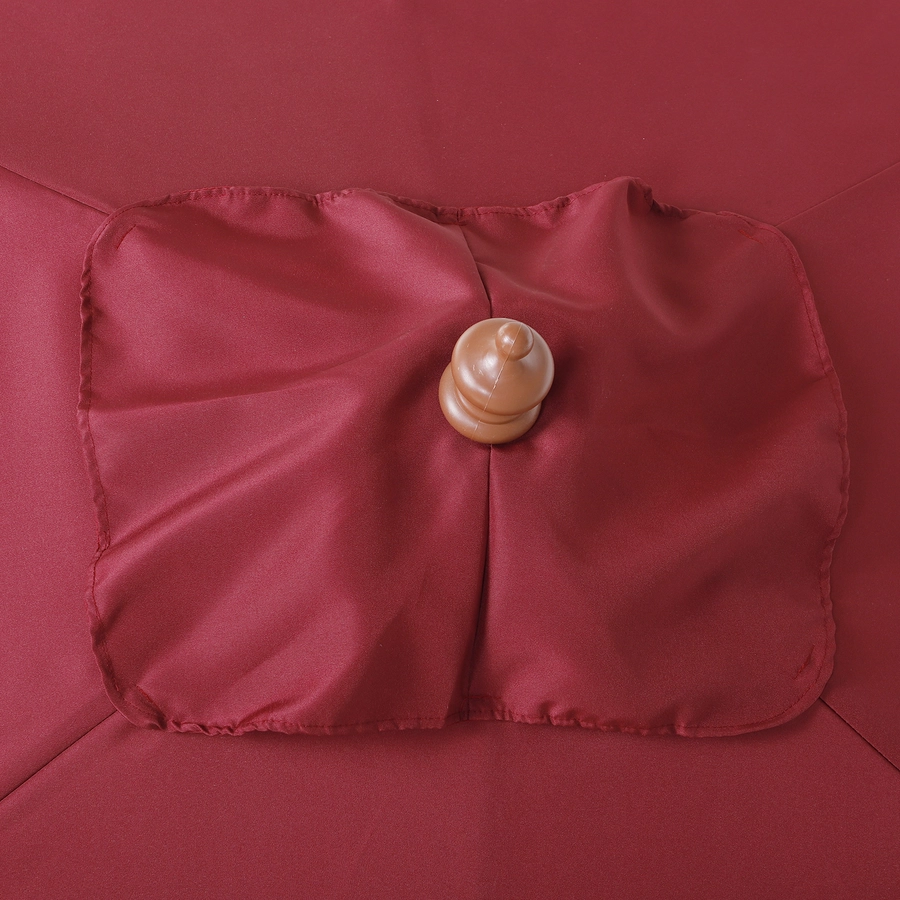 Outsunny Sonnenschirm knickbar weinrot