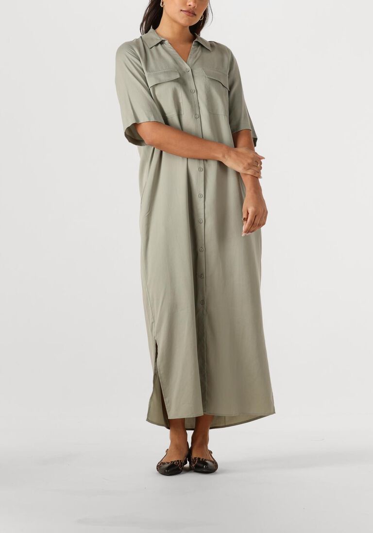 groene mos mosh midi jurk mmether cnet dress