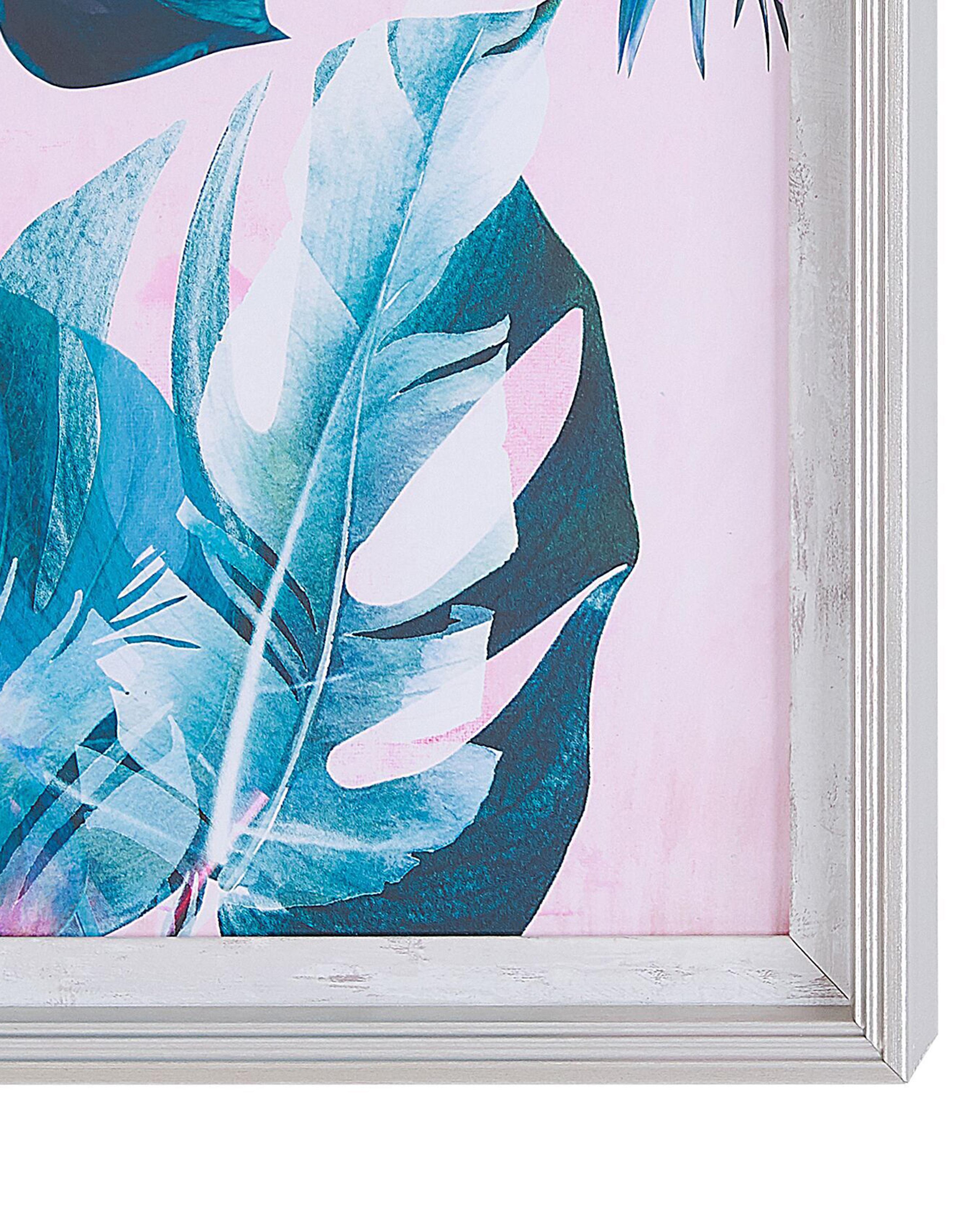 Ingelijste afbeelding AGENA Bloemen motief 30 x 40 cm Blauw