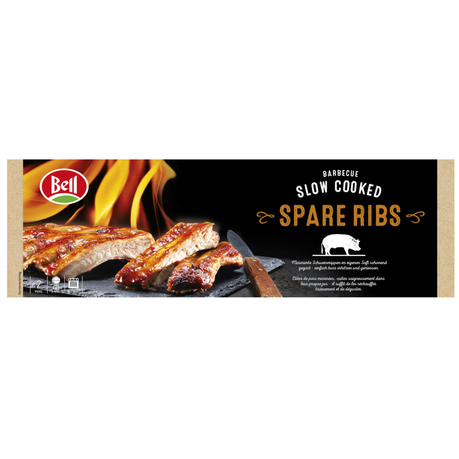 Bell BBQ Spareribs gegart ca. 500g