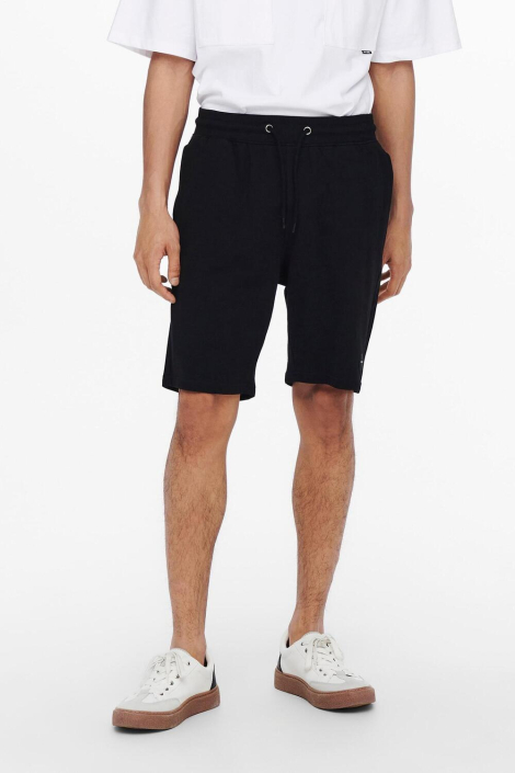 Only & Sons zwarte heren korte broek