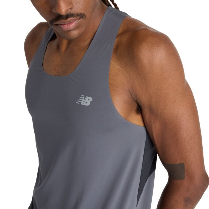 New Balance Herre Singletter RC Race Day Tank Grå