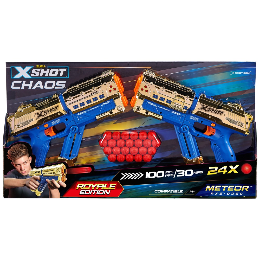 XSHOT Chaos Royale Edition 2er-Pack Meteor Round Blaster von ZURU