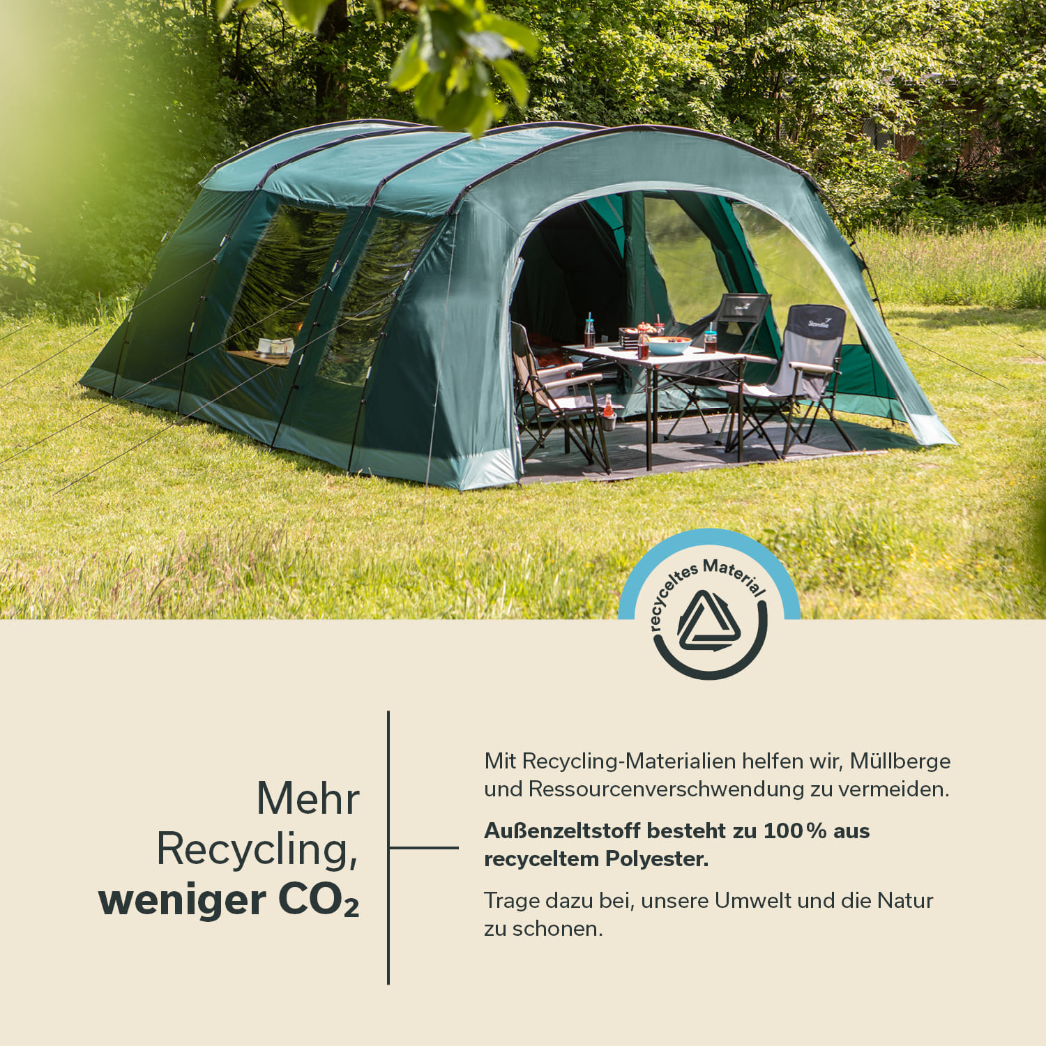 Skandika Kaupanga 6 Tunneltent Gerecycled