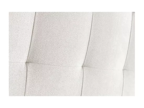 Tête de lit capitonnée en tissu beige clair naturel L160 cm HALCIONA