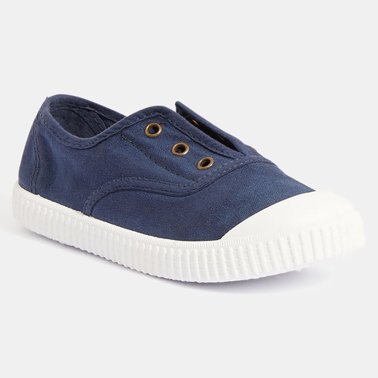 Victoria Baskets en Coton Bio bleu marine