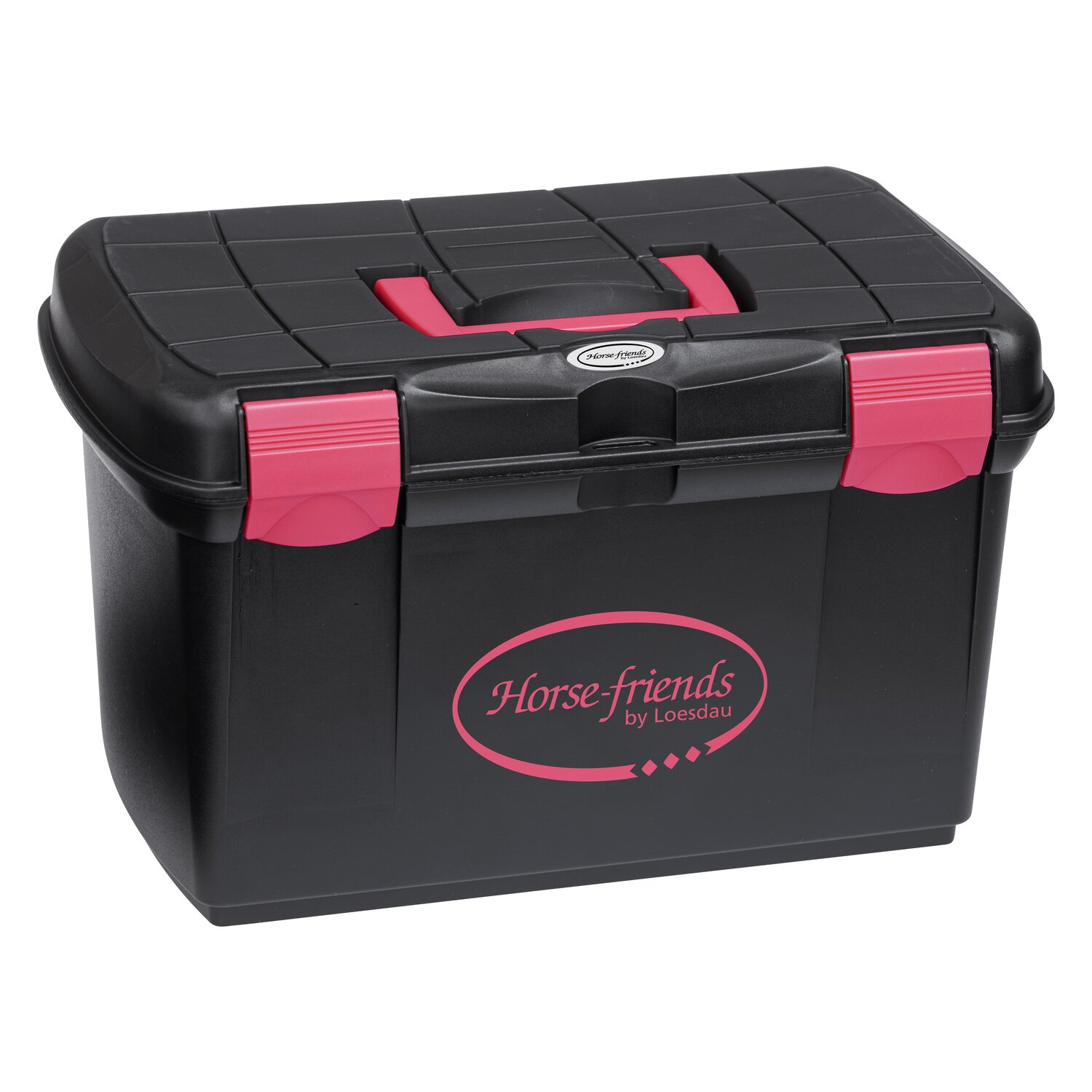 Horse-friends Putzbox  - black/fuchsia