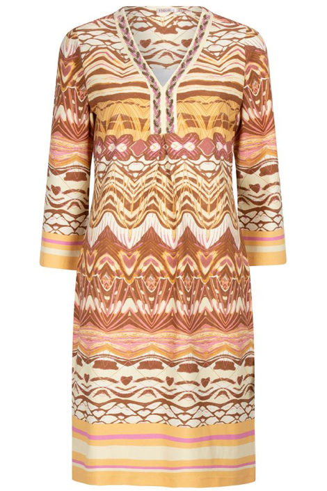 EsQualo multi color dames jurk