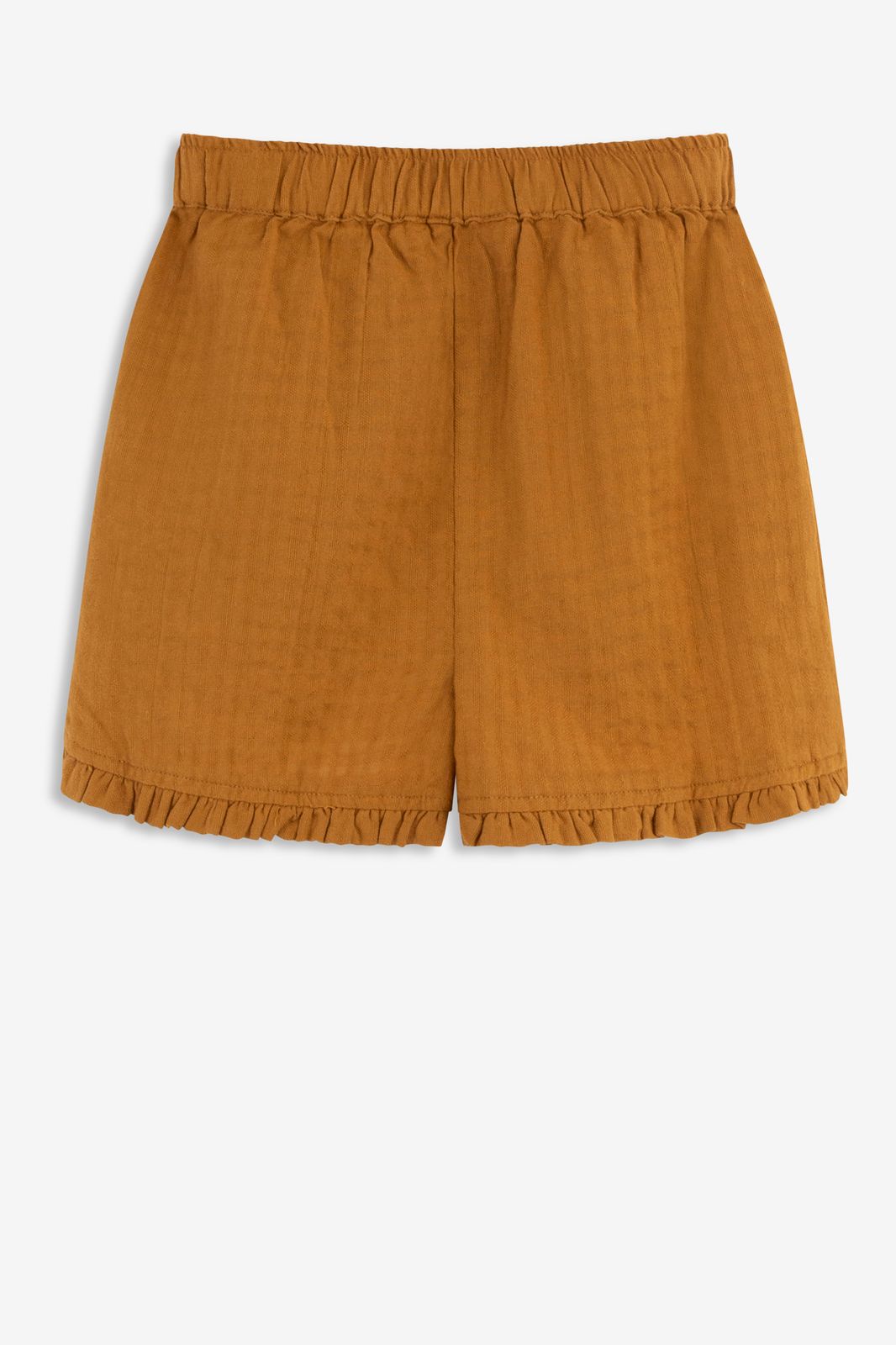 Goudbruine pull on shorts