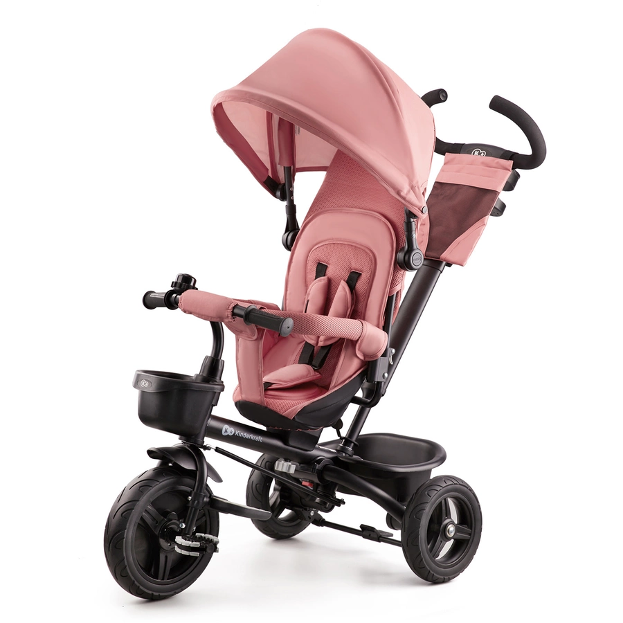 Kinderkraft 6 in 1 Dreirad Aveo, Rose pink