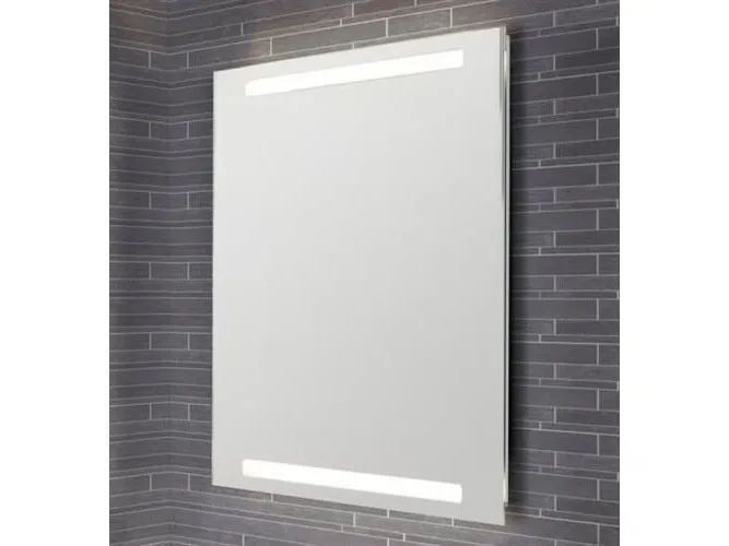 Dansani Spejl Repeat 70*60 cm - Repeat Spejl med vandret lys i top og bund, 60x70 cm