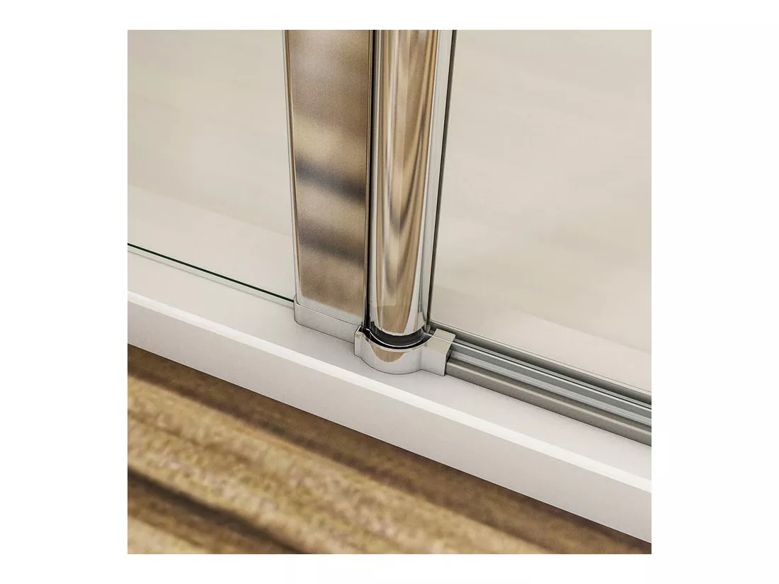 Porte de douche pivotante en 6mm verre securit anticalcaire porte de douche 130cm avec 1 élément fixe Hauteur 187cm
