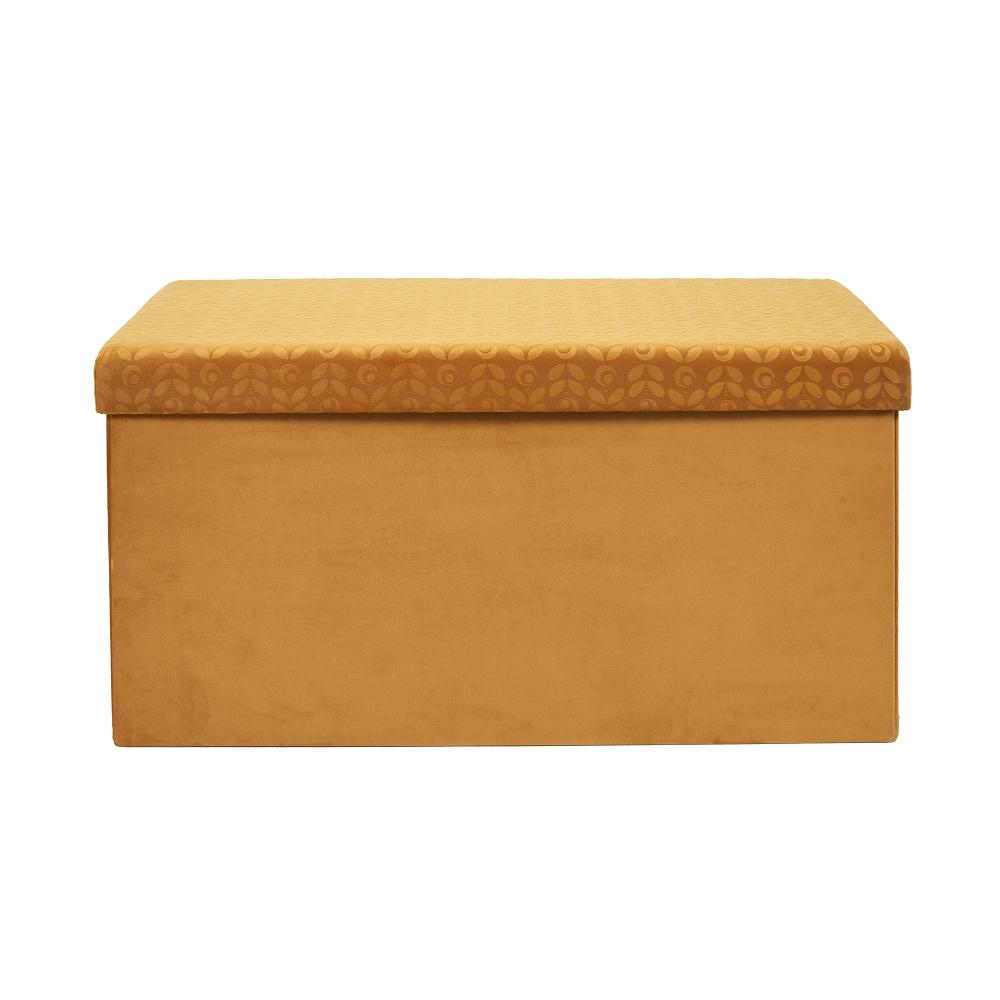 COFFRE BANC PLIABLE RETRO MOUTARDE