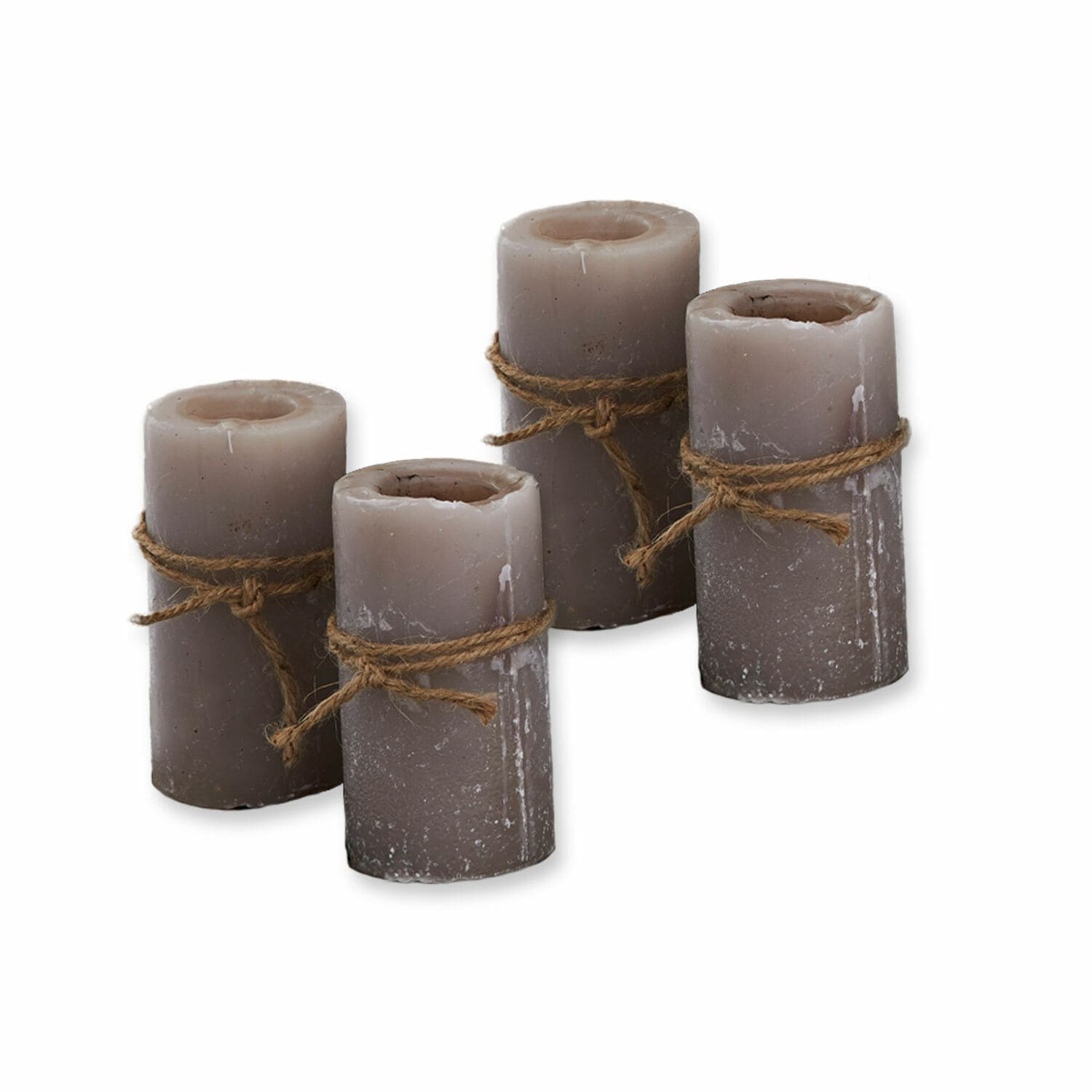 Kerze 4er Set Braga taupe