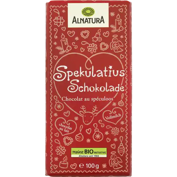 Bio Spekulatius mit Vollmilchschokolade