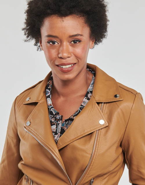Vila - VICARA COATED JACKET - Marron