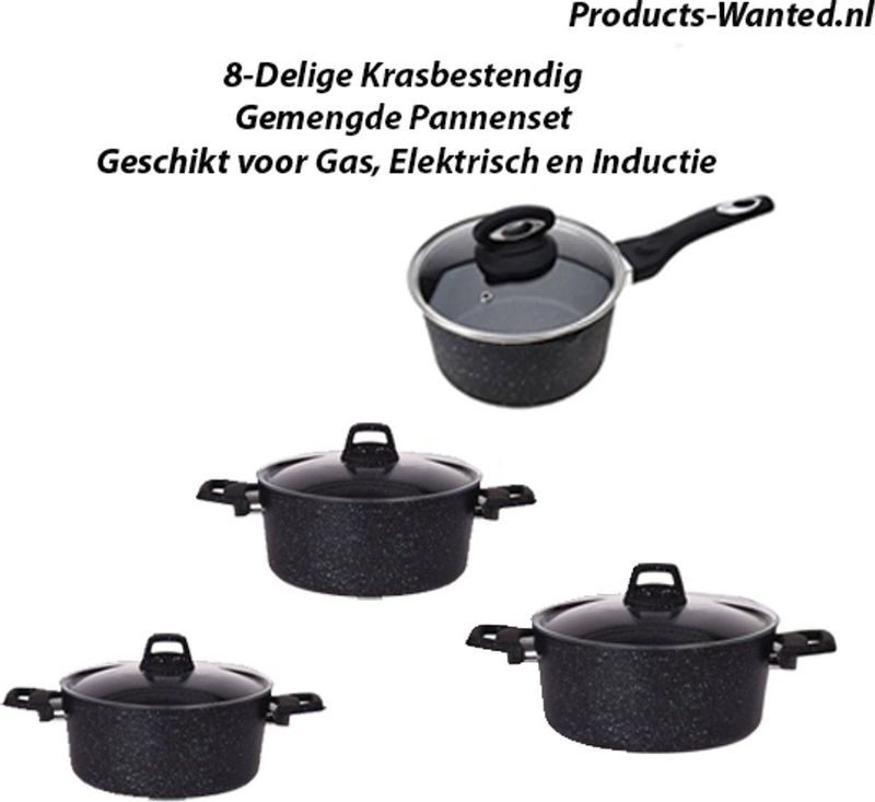 Pannenset - RVS - 5-delig