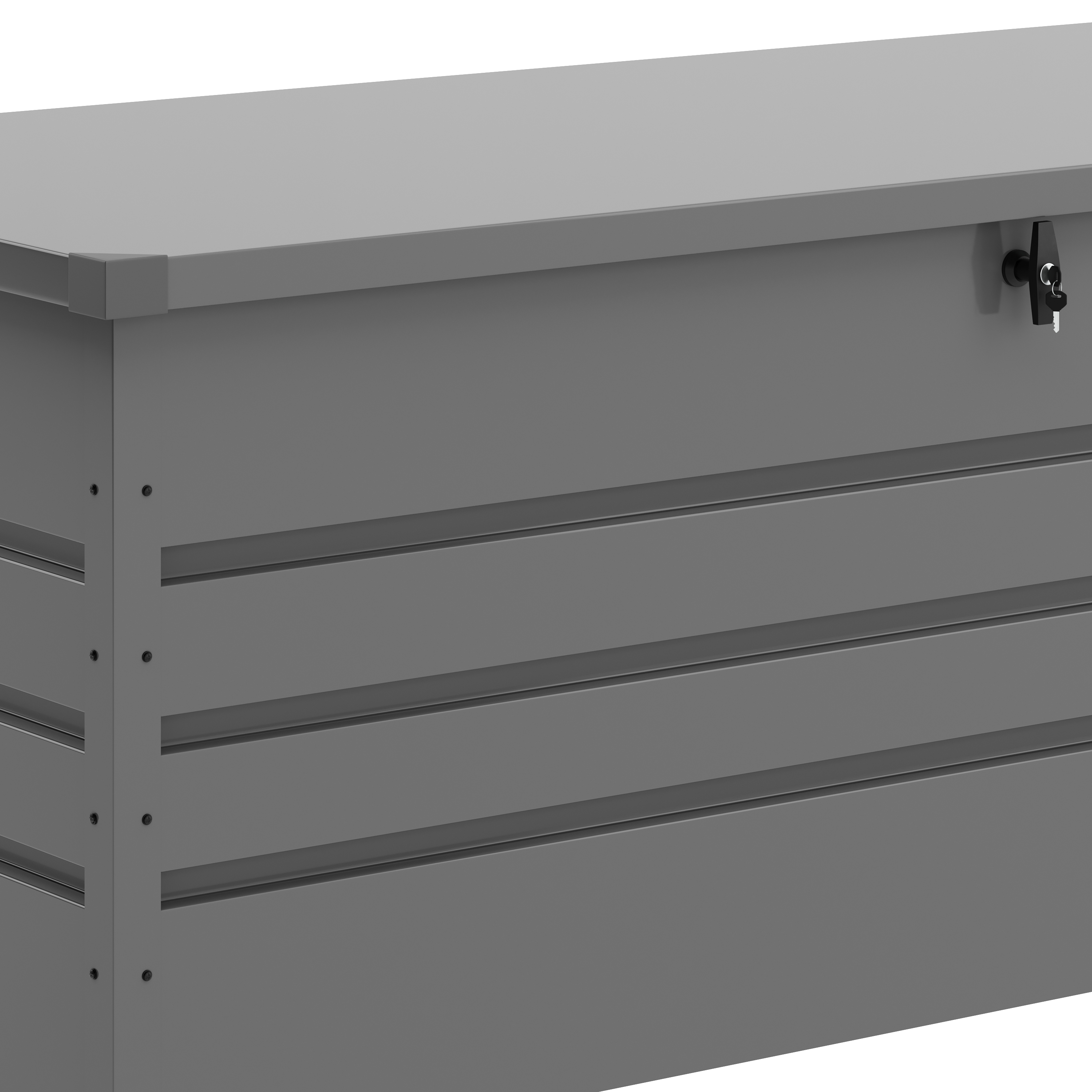 Gartenbox wasserdicht MONACO 165 x 70 x 64 cm 600L grau