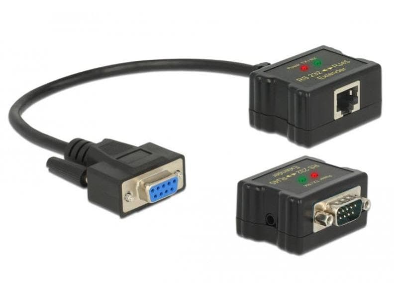 Delock Range-Extender COM/RS232 über RJ45   ESD Schutz Serial-Extender