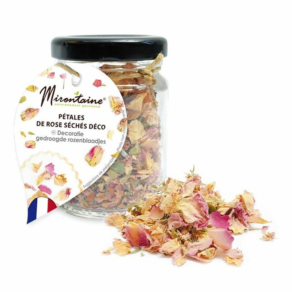 Pétales de rose séchées comestibles pour pâtisserie 13 g