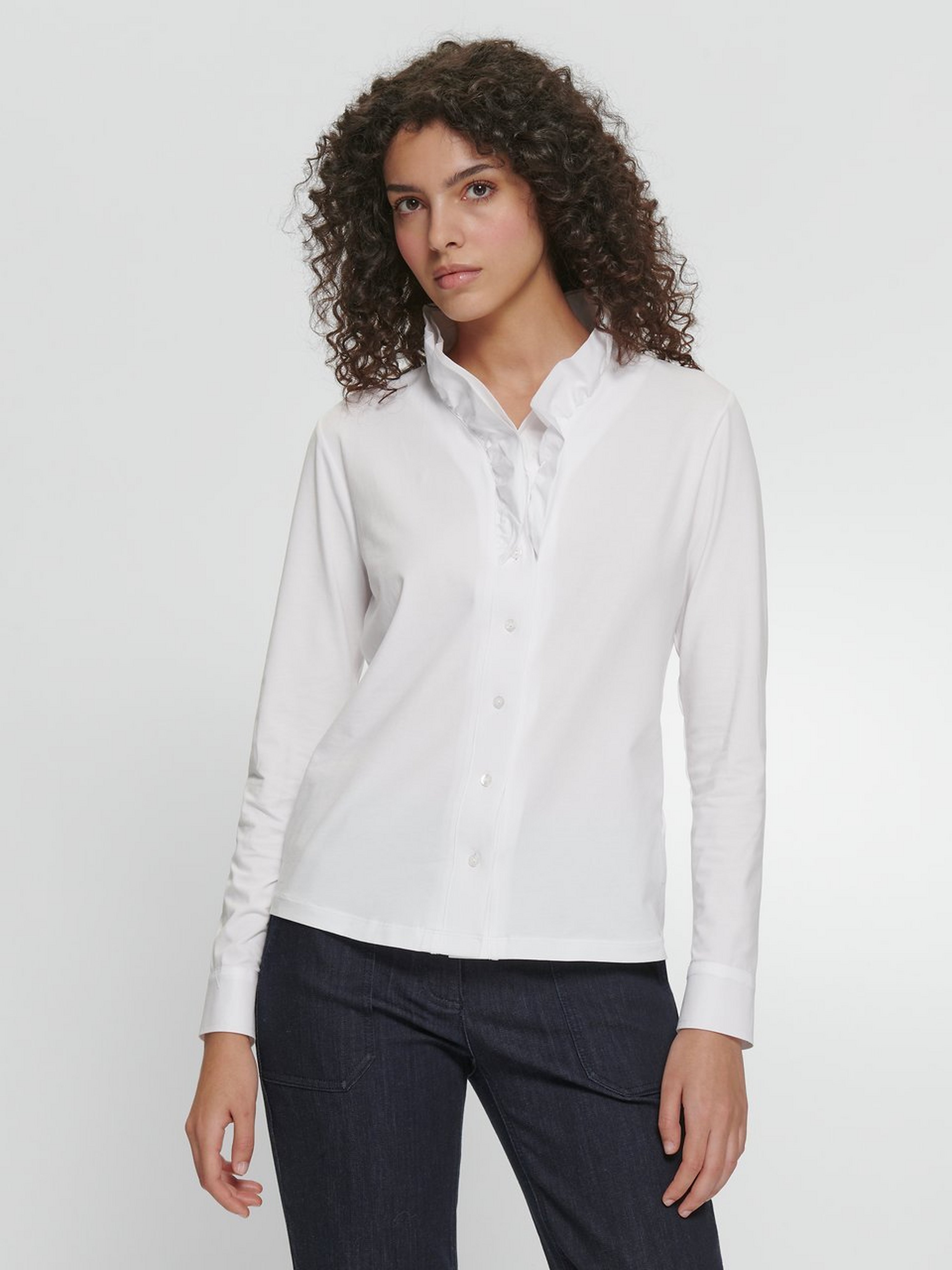 Jersey-Bluse
