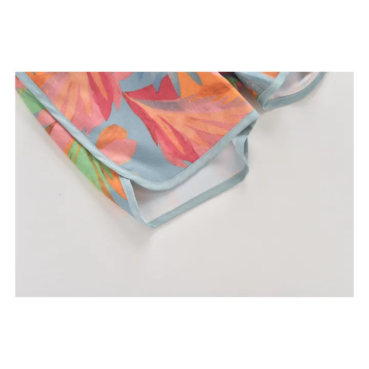 Louise Misha Short de Bain Nylon Recyclé Feuilles Aderi | Orange