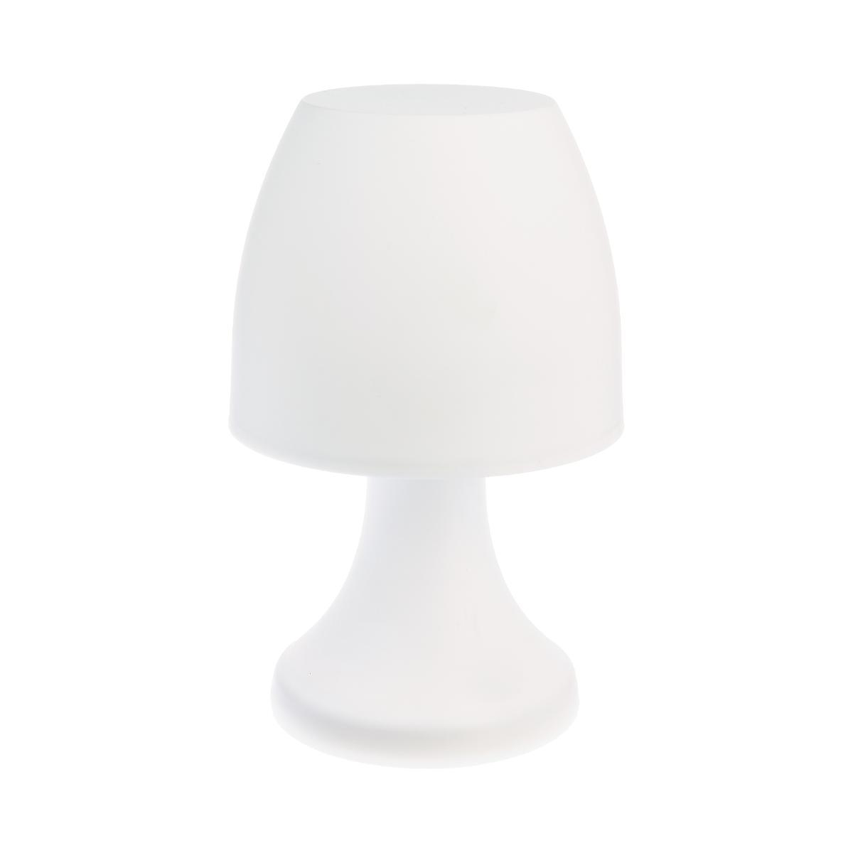 LAMPE BLANC LED BLANC DOKK H.19.5CM