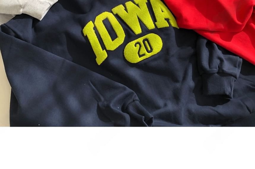 SeoulPop - Sweatshirt met losse pasvorm en letters