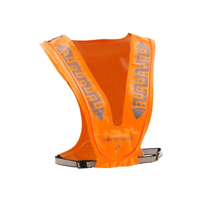 Bee-Safe Unisex Reflekser Led Vest USB Orange