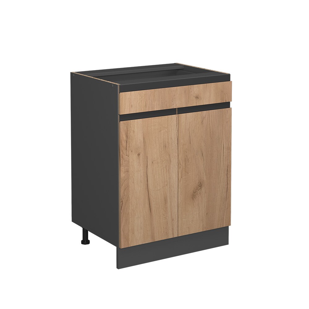 Vicco Schubunterschrank Küchenschrank Küchenmöbel R-Line J-Shape Anthrazit Eiche 60 cm modern