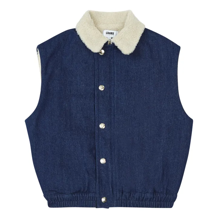 Lours Paris Veste Sans Manches Denim Goose | Bleu jean