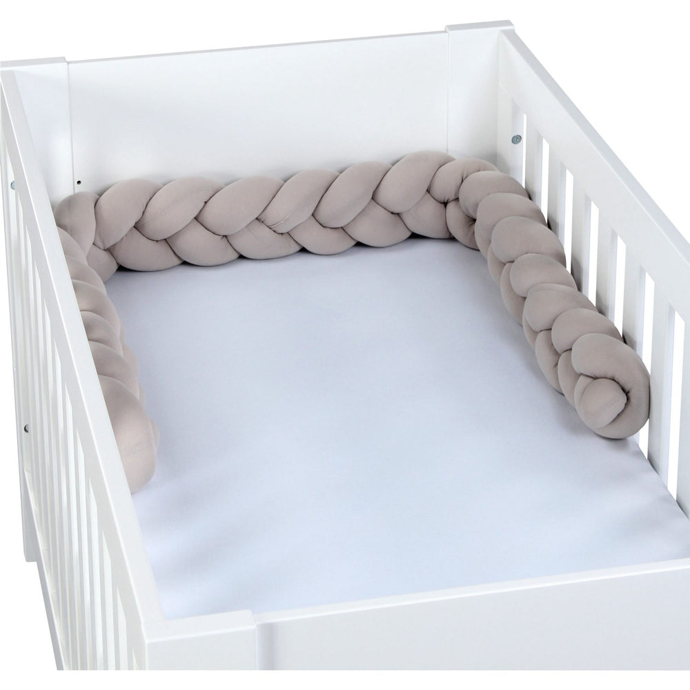 Køb babybay ® Flettet Sengerand Beige 200 Cm
