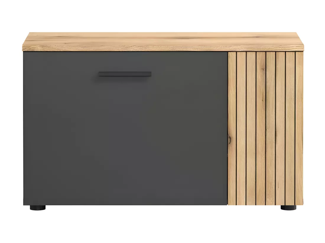 Esteban banc gris, chêne décor.