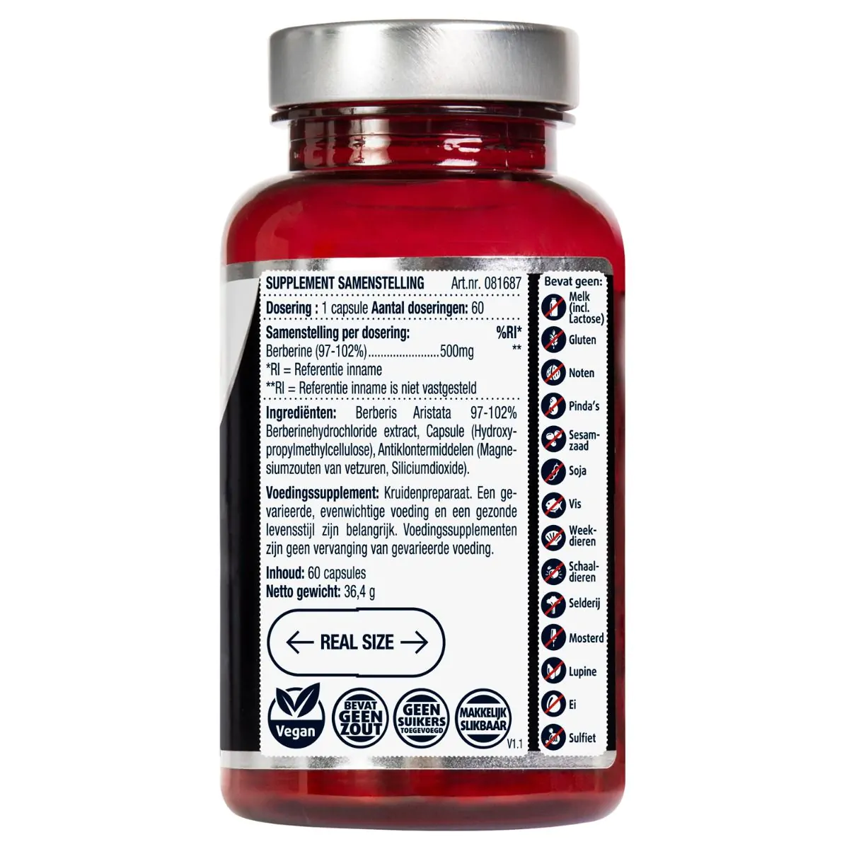 Puur Berberine 500 mg