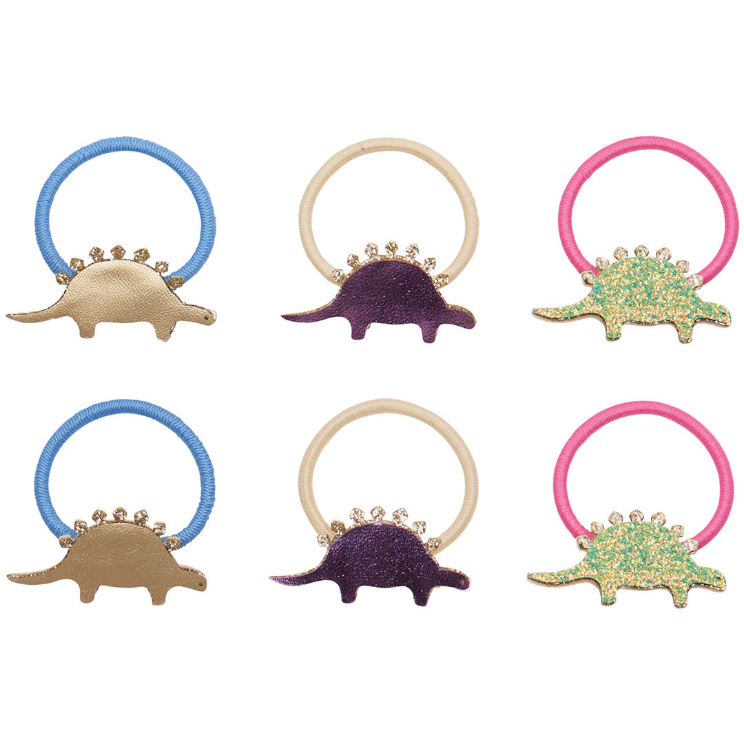 mimi & lula haarelastiekjes dino diva mini - bright multi - 6st